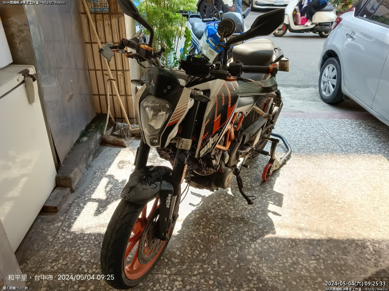 KTM Duke390 整理前煞